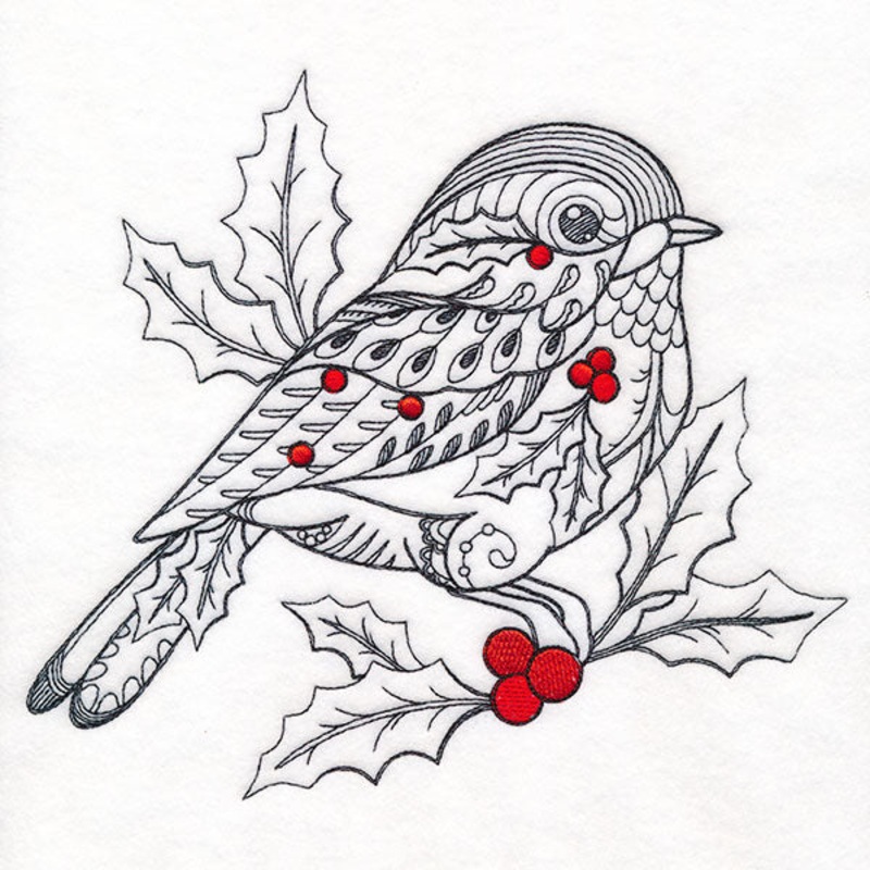 Doodle Treasures – Christmas Chickadee