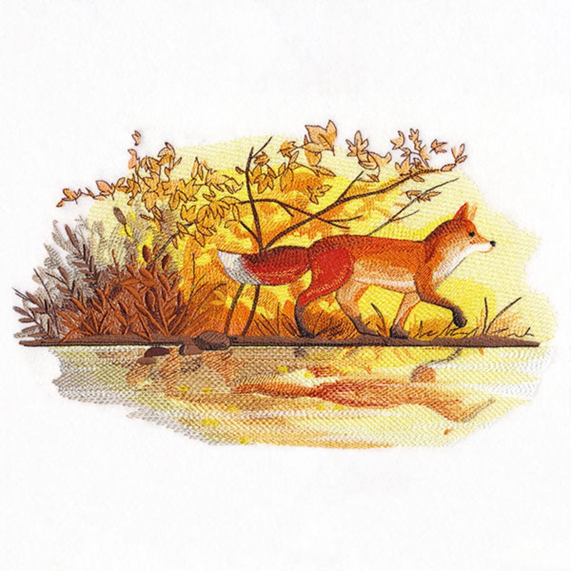 Fall Fox by Water|6.88″ x 11.42″ / 174.69mm x 290.05mm|5.66″ x 9.4″ / 143.71mm x 238.78mm|4.68″ x 7.8″ / 118.89mm x 198.24mm|4.13″ x 6.9″ / 104.95mm x 175.13mm|All Sizes