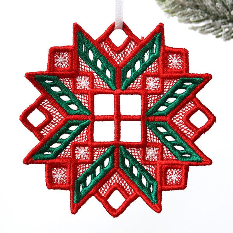 Festive Yuletide Ornament 3 (Lace)