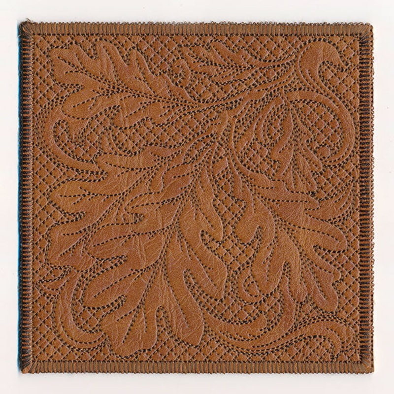 Timeless Oak Leaves Coaster (In-the-Hoop)