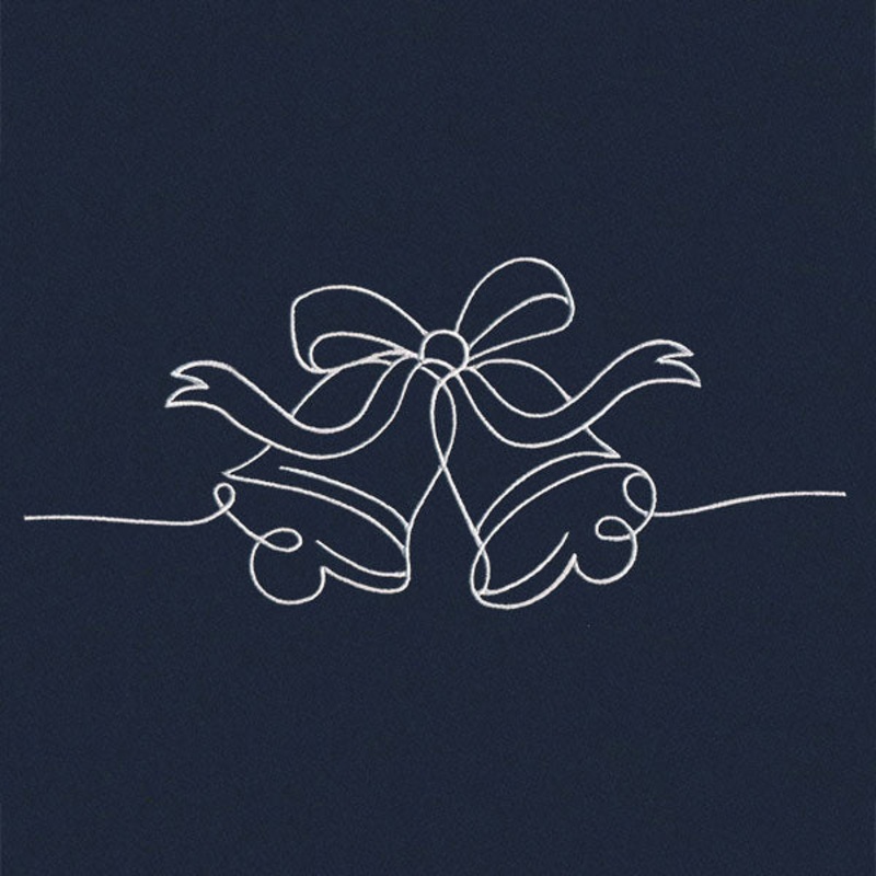 Continuous Holiday Joy Border – Bells