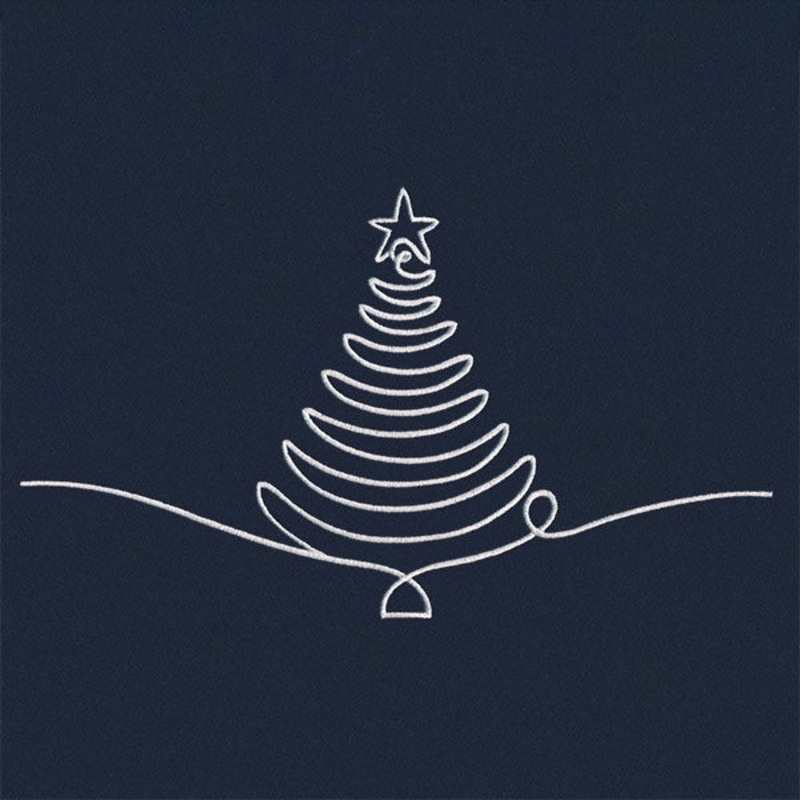 Continuous Holiday Joy Border – Christmas Tree