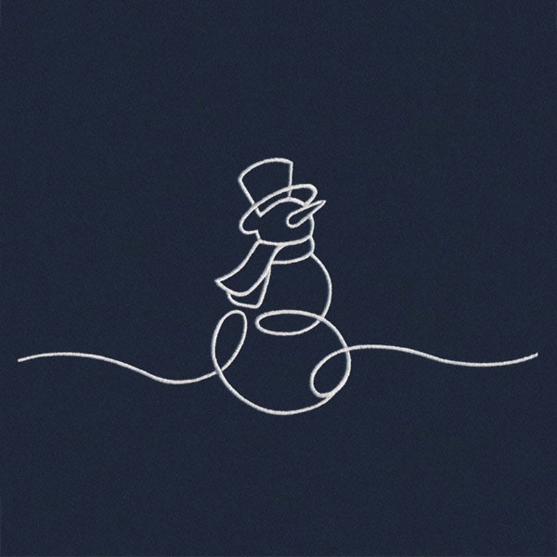 Continuous Holiday Joy Border – Snowman