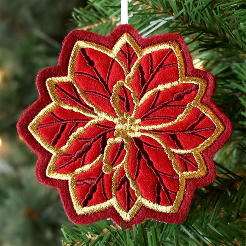 Festive Woodland Ornaments – Poinsettia