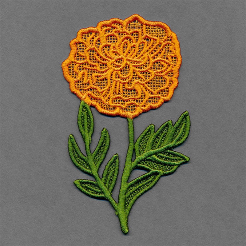Flowers of the Year – October Marigold (Lace)