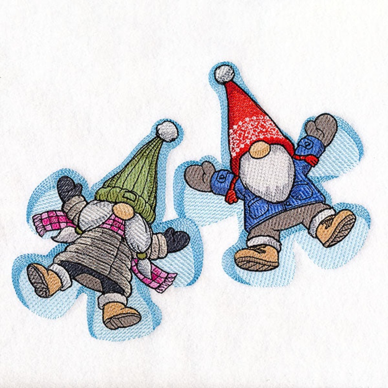 Winter Fun Snow Angel Gnomes|6.85″ x 8.74″ / 173.96mm x 222.11mm|5.85″ x 7.47″ / 148.62mm x 189.66mm|4.85″ x 6.19″ / 123.09mm x 157.24mm|All Sizes