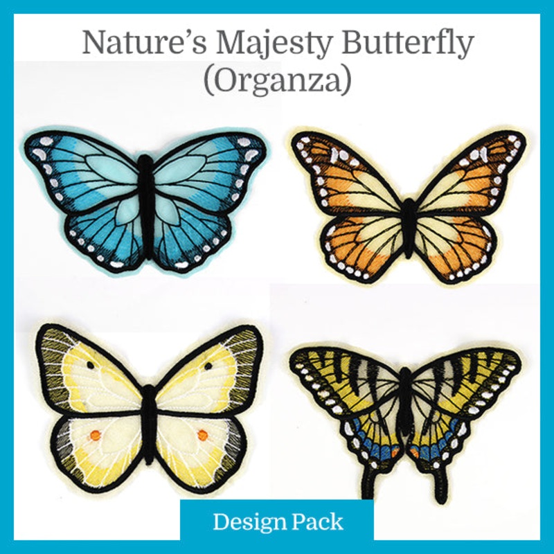 A Nature’s Majesty Butterfly (Organza) Design Pack