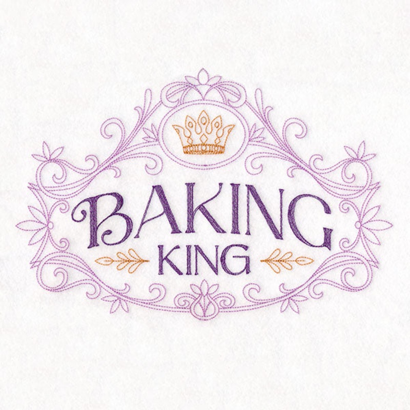 Baking Royalty Sign – King|6.85″ x 10.17″ / 173.98mm x 258.25mm|5.85″ x 8.68″ / 148.58mm x 220.55mm|5.25″ x 7.8″ / 133.47mm x 198.12mm|4.61″ x 6.85″ / 117.21mm x 173.99mm|All Sizes
