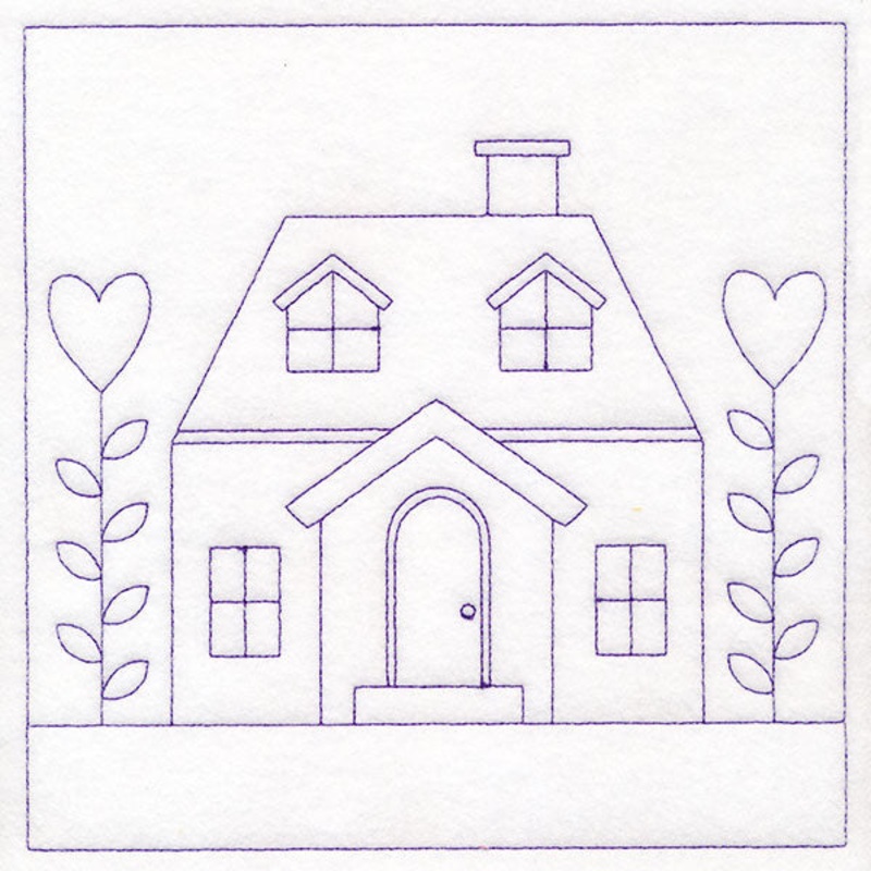 Cottage Nostalgia Quilting – House with Hearts (Double Run)