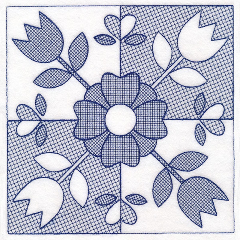 Cottage Nostalgia Quilting – Tulips (Trapunto)