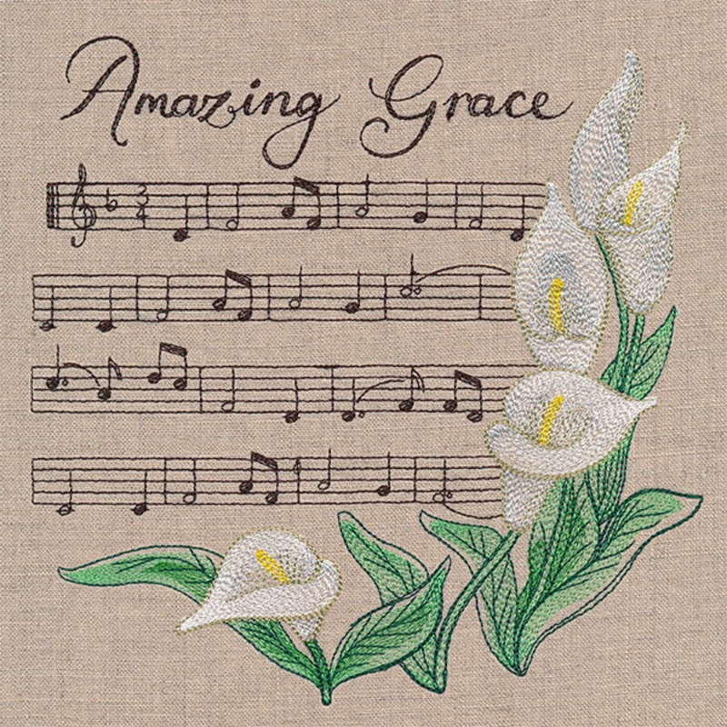 Elegant Hymns – Amazing Grace|7.73″ x 7.8″ / 196.35mm x 198.12mm|6.85″ x 6.91″ / 173.95mm x 175.52mm|5.85″ x 5.9″ / 148.5mm x 149.84mm|4.85″ x 4.89″ / 123.17mm x 124.28mm|All Sizes