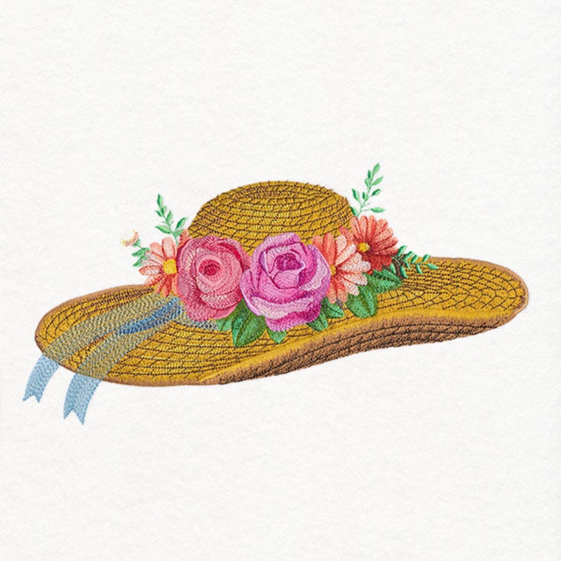 Everything is Roses Sun Hat|6.08″ x 11.75″ / 154.42mm x 298.36mm|4.87″ x 9.41″ / 123.68mm x 238.92mm|4.04″ x 7.81″ / 102.67mm x 198.28mm|3.54″ x 6.84″ / 89.97mm x 173.71mm|All Sizes