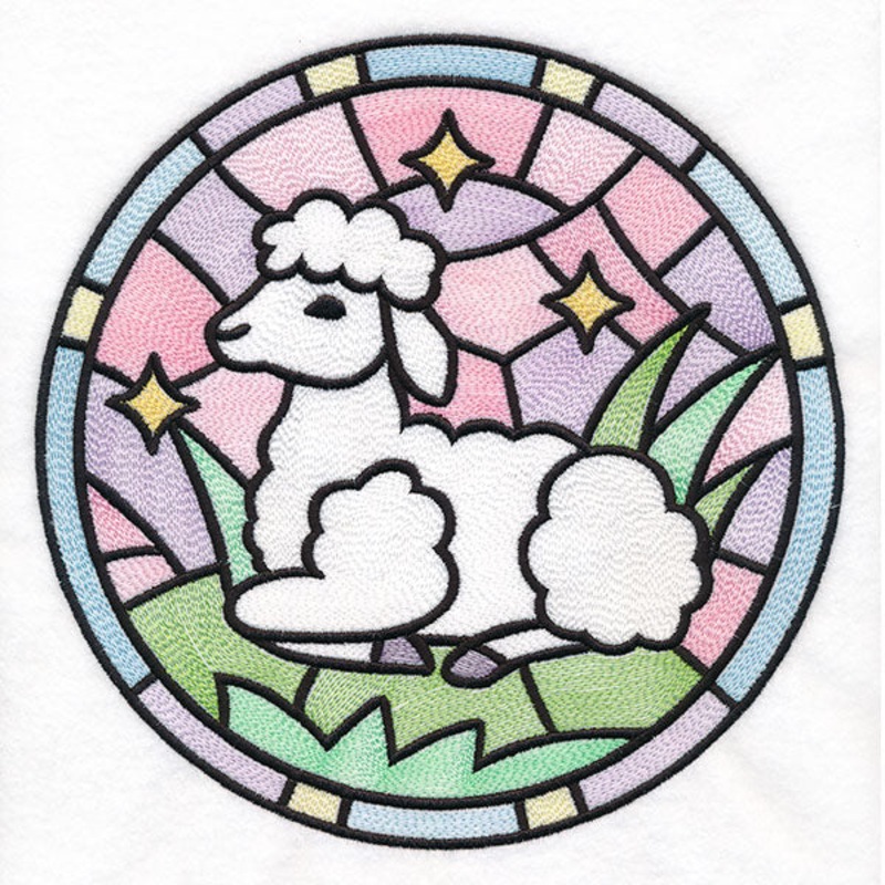 For the Love of Easter Stained Glass – Lamb