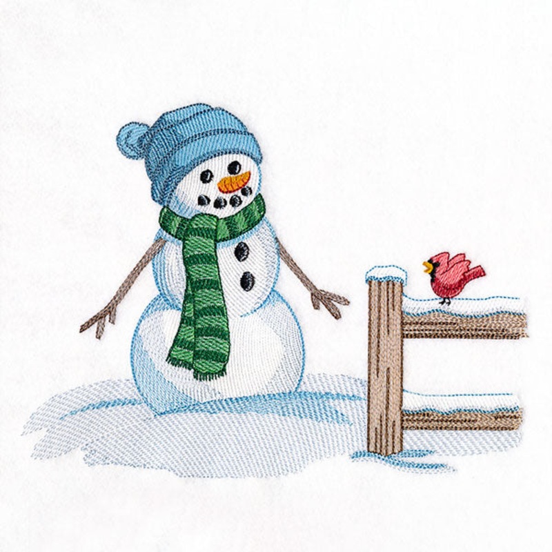 Magical Winter – Snowman in Beanie