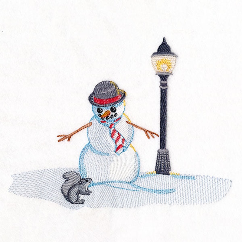 Magical Winter – Snowman in Bowler Hat