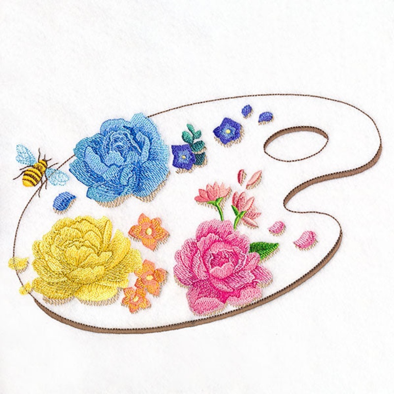 Flowers & Bees Painter’s Palette