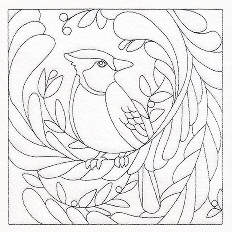 For the Birds Quilting – Blue Jay (Double Run)