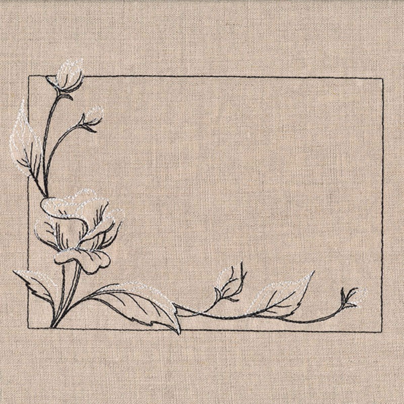 Fresh and Timeless Roses Quilt Label