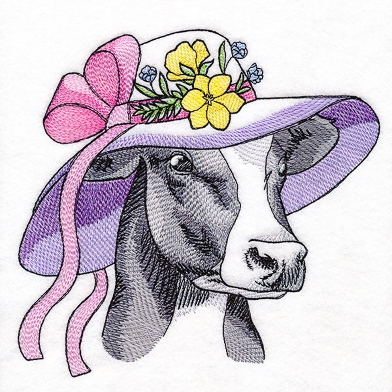 Southern Belle Sun Hat Cow|7.2″ x 7.79″ / 182.77mm x 197.99mm|6.34″ x 6.87″ / 161.03mm x 174.4mm|5.4″ x 5.84″ / 137.05mm x 148.42mm|4.52″ x 4.89″ / 114.71mm x 124.19mm|All Sizes