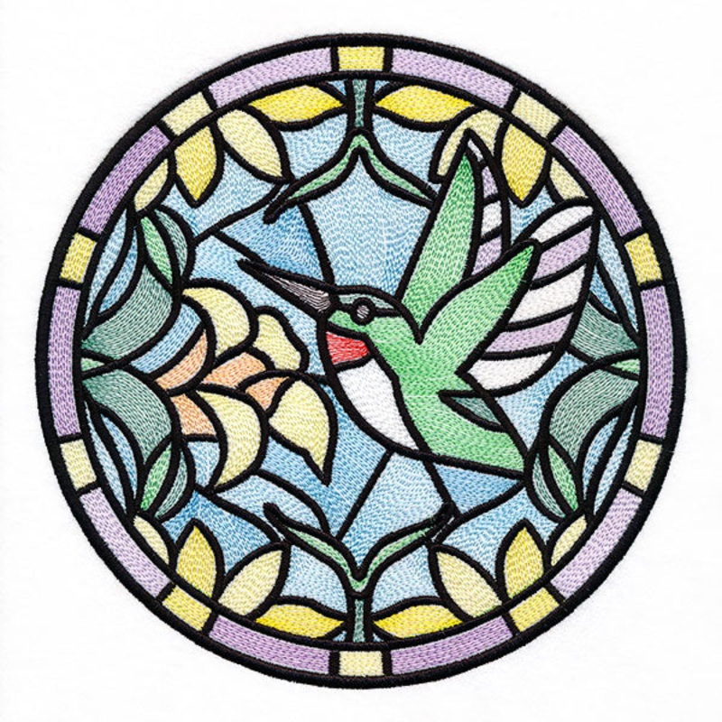 Stained Glass Birds – Hummingbird