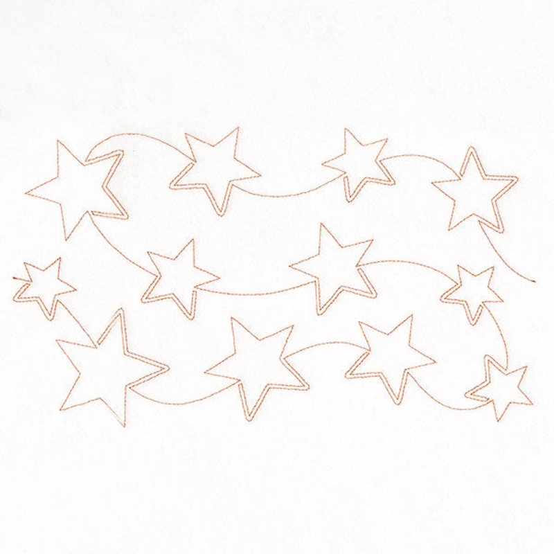 Americana Stars (Edge-to-Edge Quilting)