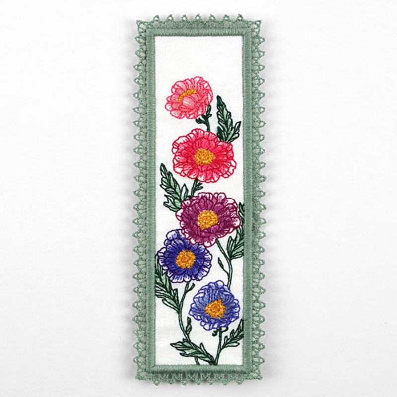 Flowers in Spring Bookmark (In-the-Hoop)