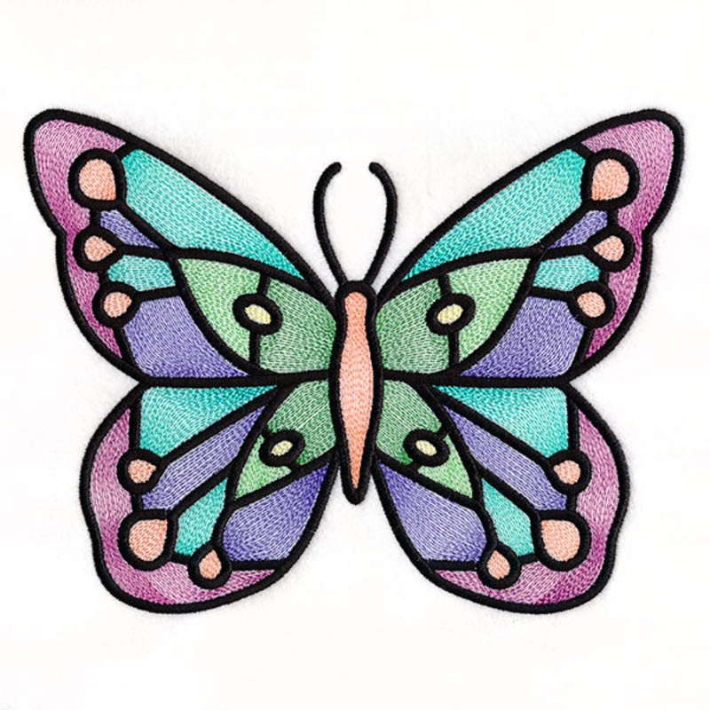 Fluttering Gems Stained Glass Butterfly 2