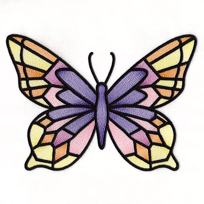 Fluttering Gems Stained Glass Butterfly 3