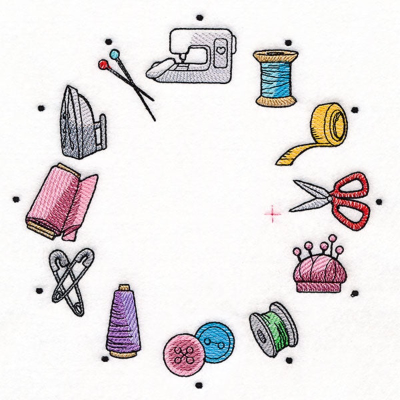Stitch of Time Sewing Notions Clock – Split
