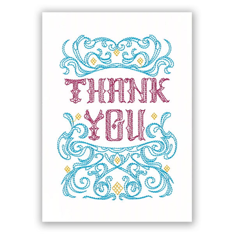 Thank You in Filigree (Cardstock)