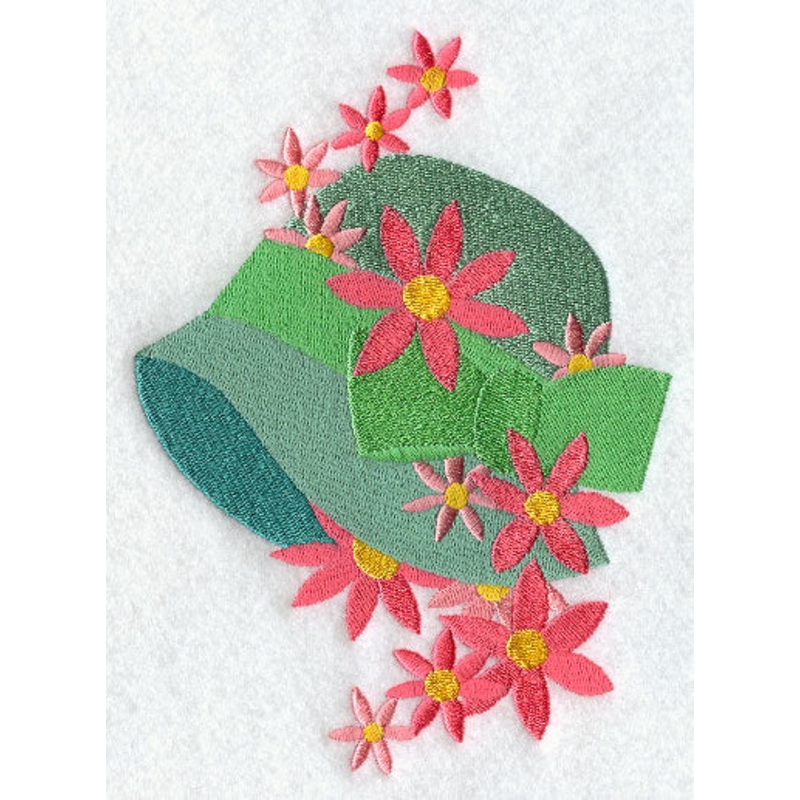 Blooming Cloche Hat|6.65″ x 4.83″ / 168.84mm x 122.63mm|3.86″ x 2.8″ / 97.94mm x 71.2mm|All Sizes