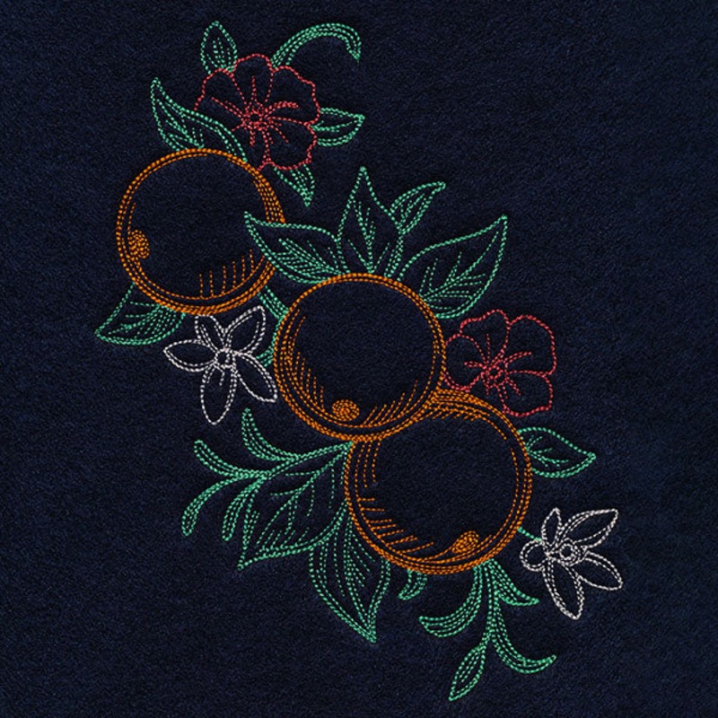 Timeless Summer – Oranges and Petunias (Vintage)