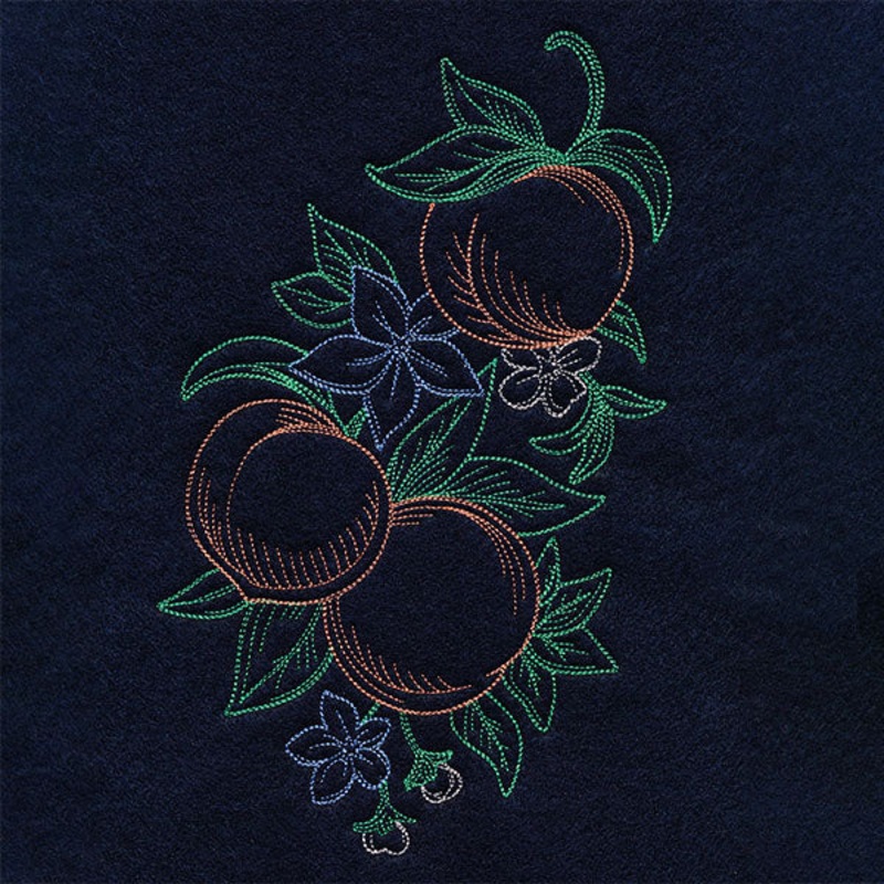 Timeless Summer – Peaches and Balloon Flower (Vintage)