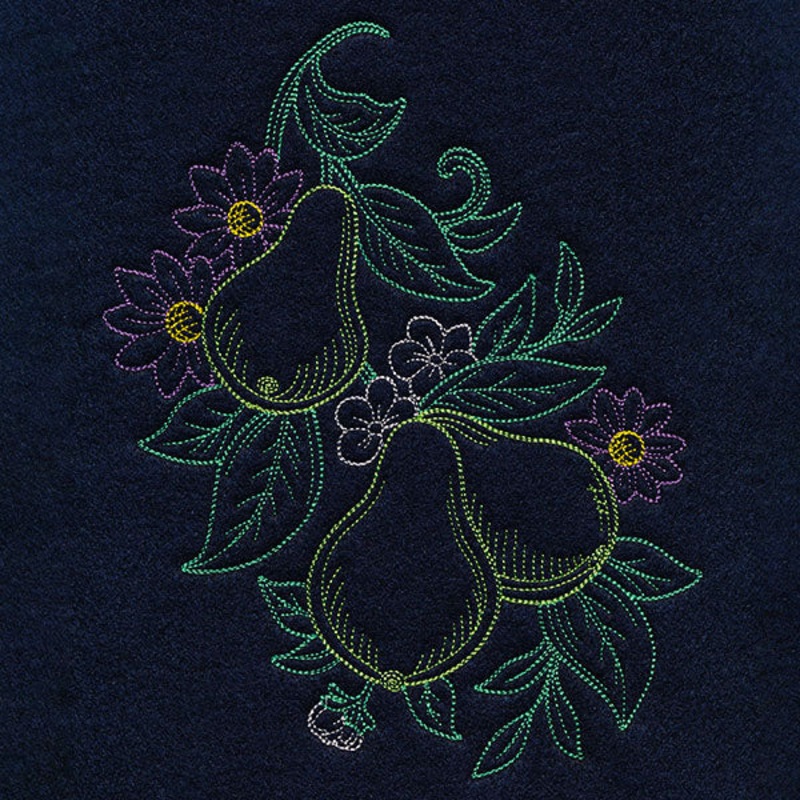 Timeless Summer – Pears and Daisies (Vintage)