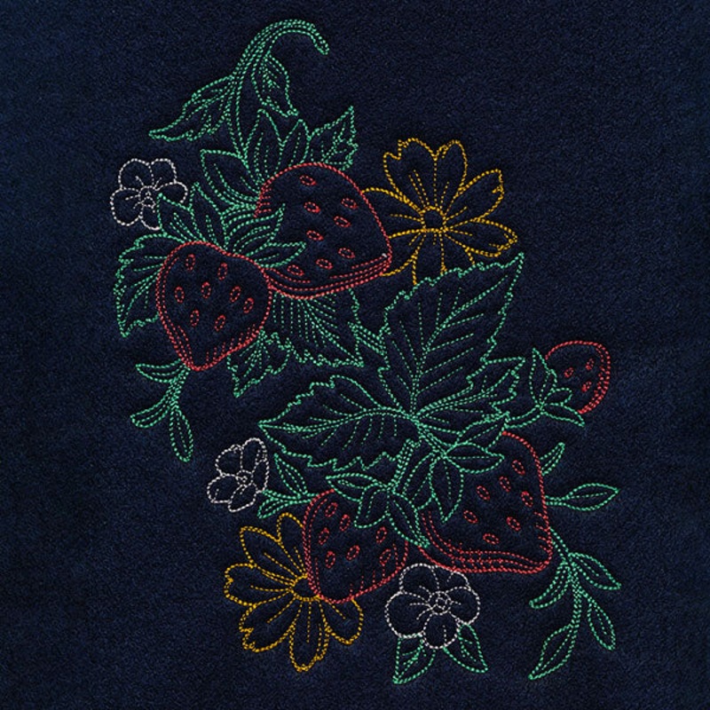Timeless Summer – Strawberries and Cosmos (Vintage)