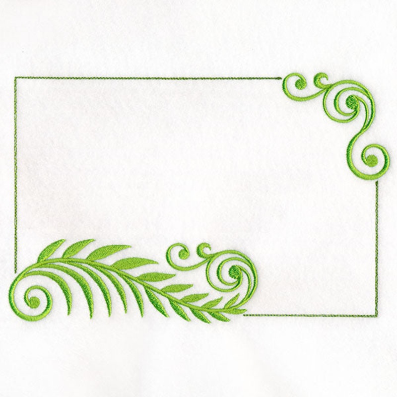 Unfurling Ferns Quilt Label|5.86″ x 8.85″ / 148.77mm x 224.71mm|4.54″ x 6.86″ / 115.39mm x 174.31mm|2.56″ x 3.87″ / 64.94mm x 98.28mm|All Sizes