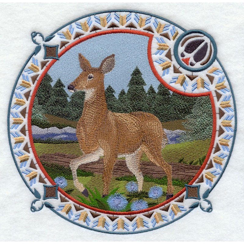 White-tailed Doe Shield|8.46″ x 8.61″ / 214.96mm x 218.77mm|7.69″ x 7.81″ / 195.4mm x 198.45mm|6.75″ x 6.84″ / 171.53mm x 173.82mm|5.83″ x 5.9″ / 148.15mm x 149.74mm|4.78″ x 4.86″ / 121.49mm x 123.52mm|All Sizes