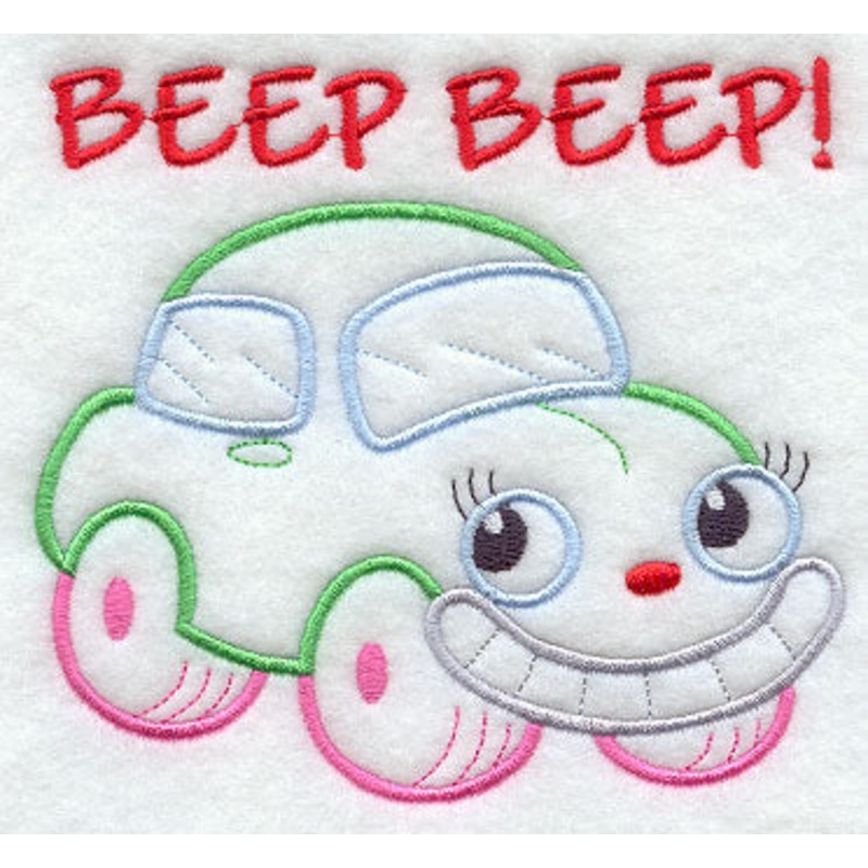 Beep Beep!|4.47″ x 4.85″ / 113.59mm x 123.26mm|3.55″ x 3.85″ / 90.18mm x 97.86mm|2.3″ x 2.5″ / 58.4mm x 63.57mm|All Sizes