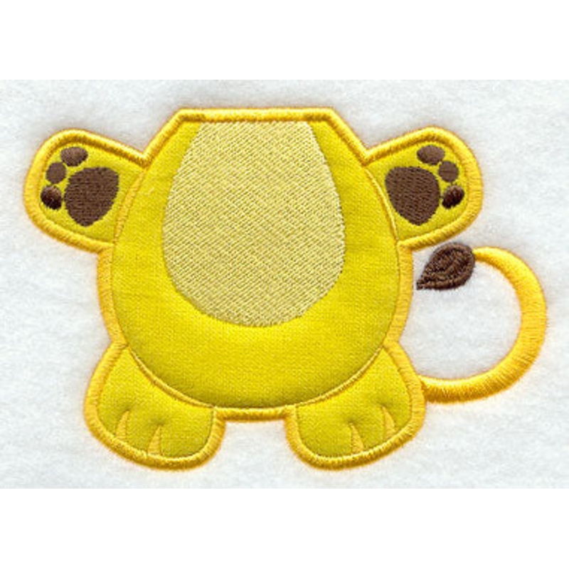 Bib Buddies – Lion (Applique)|3.42″ x 4.87″ / 86.8mm x 123.74mm|2.72″ x 3.86″ / 68.99mm x 98.16mm|All Sizes