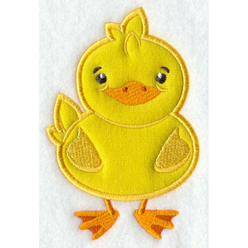 Playful Duck (Applique)|4.88″ x 3.26″ / 124.06mm x 82.87mm|3.89″ x 2.61″ / 98.87mm x 66.19mm|All Sizes
