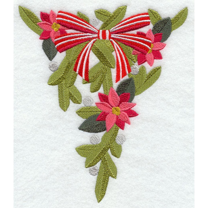 Christmas Bunting – Mistletoe & Poinsettia