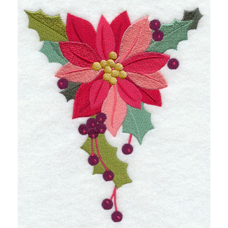Christmas Bunting – Poinsettia & Holly