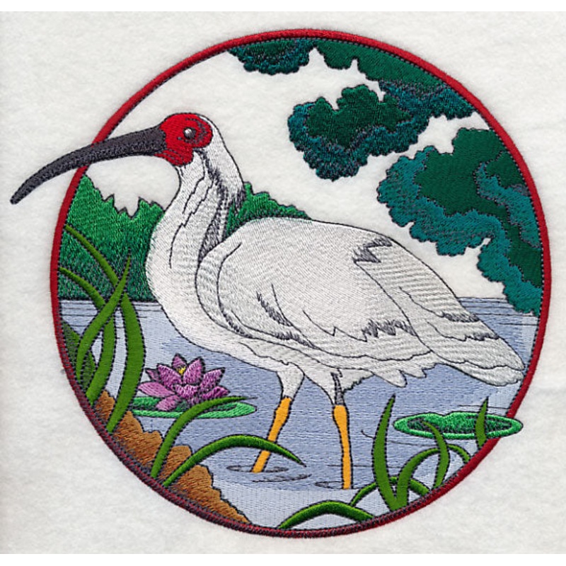 Crested Ibis Circle|7.23″ x 7.81″ / 183.72mm x 198.31mm|6.34″ x 6.85″ / 161.11mm x 173.92mm|5.87″ x 6.33″ / 149.16mm x 160.86mm|4.88″ x 5.26″ / 123.83mm x 133.57mm|3.57″ x 3.86″ / 90.67mm x 98.11mm|All Sizes