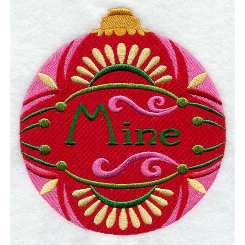 Festive Ornament – Mine|6.45″ x 5.9″ / 163.78mm x 149.9mm|5.35″ x 4.9″ / 135.95mm x 124.39mm|3.85″ x 3.51″ / 97.9mm x 89.17mm|All Sizes