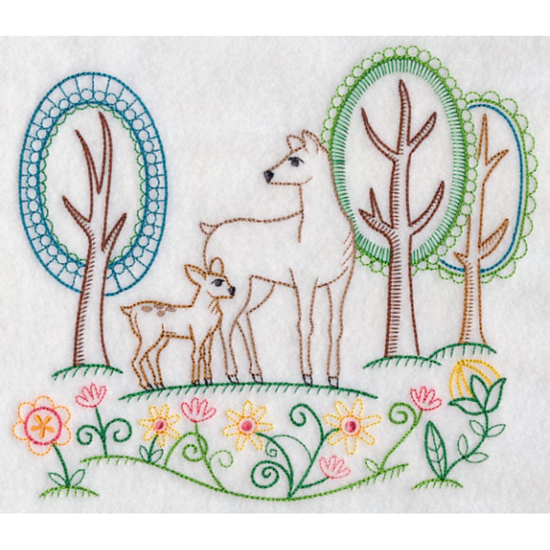 Bright Forest Deer (Vintage)|6.77″ x 7.8″ / 171.93mm x 198.01mm|5.85″ x 6.74″ / 148.66mm x 171.22mm|4.84″ x 5.56″ / 122.95mm x 141.32mm|All Sizes