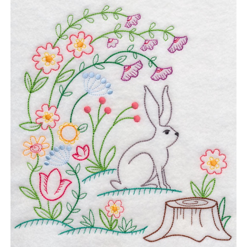 Bunny in Blooms (Vintage)|7.8″ x 7.26″ / 198.03mm x 184.5mm|7.4″ x 6.9″ / 188.05mm x 175.2mm|6.29″ x 5.86″ / 159.71mm x 148.79mm|5.21″ x 4.86″ / 132.43mm x 123.42mm|All Sizes