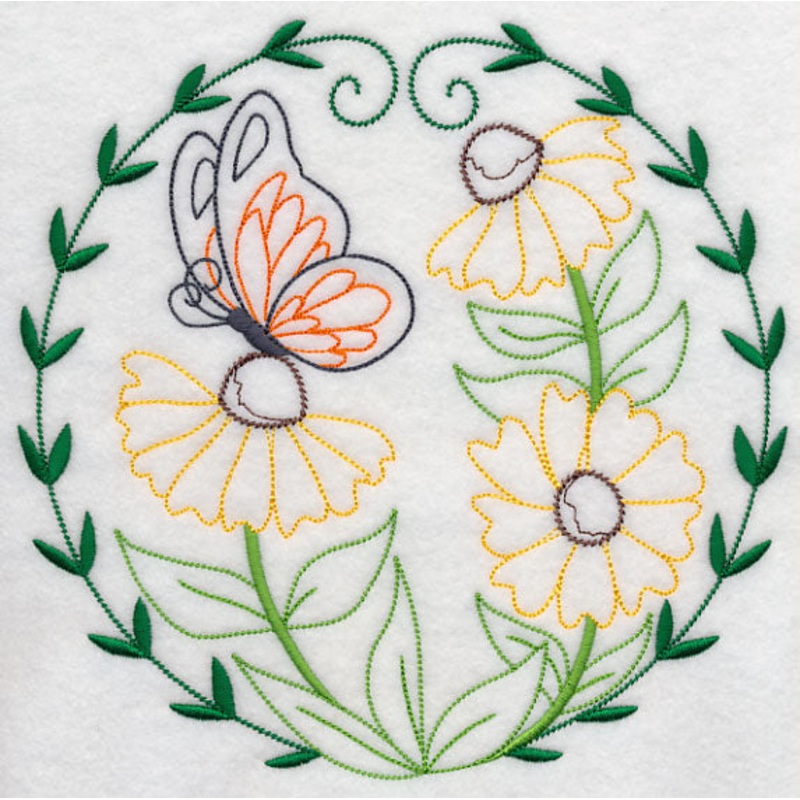 Butterfly Alights (Vintage)|7.63″ x 7.8″ / 193.8mm x 198.12mm|6.75″ x 6.9″ / 171.45mm x 175.26mm|5.78″ x 5.9″ / 146.81mm x 149.86mm|4.82″ x 4.92″ / 122.43mm x 124.97mm|3.82″ x 3.9″ / 97.03mm x 99.06mm|All Sizes