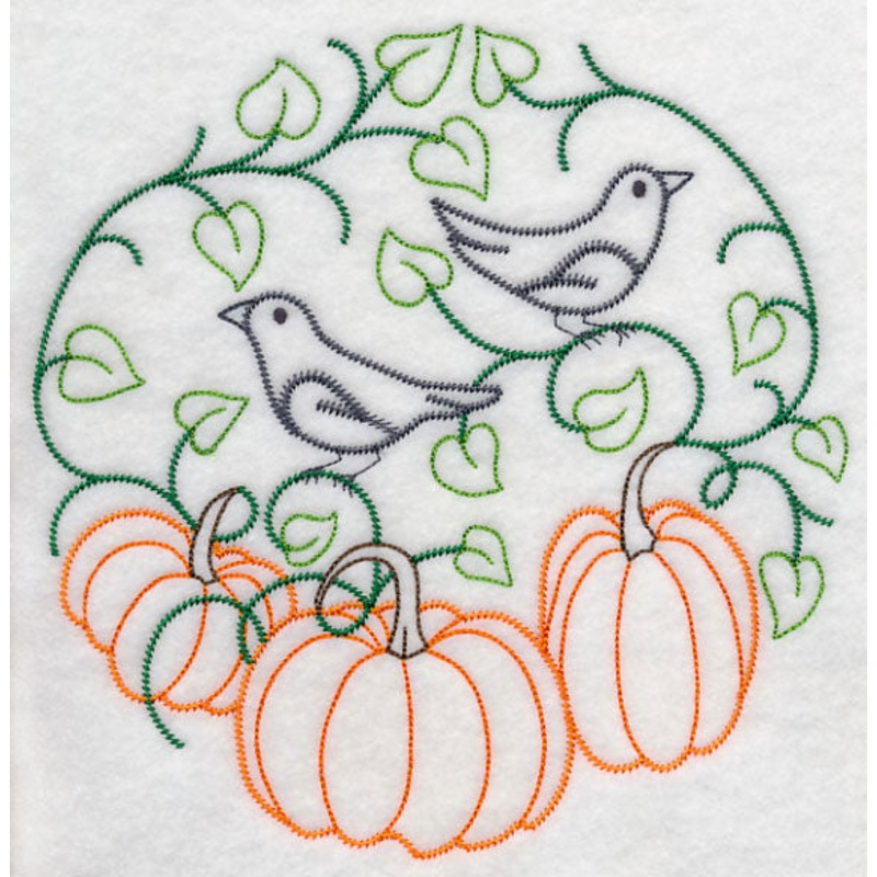 Crows in the Pumpkin Patch (Vintage)