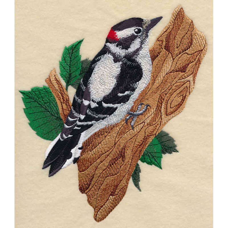 Downy Woodpecker|7.79″ x 6.91″ / 197.95mm x 175.51mm|6.64″ x 5.86″ / 168.61mm x 148.79mm|5.5″ x 4.85″ / 139.65mm x 123.21mm|All Sizes
