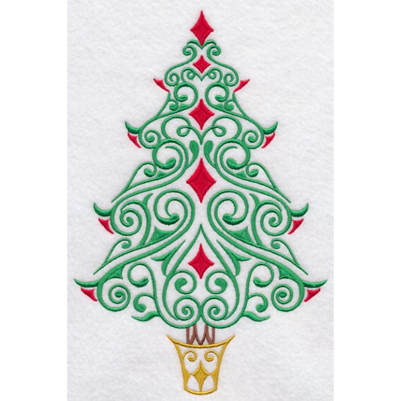 Festive Filigree Christmas Tree 1